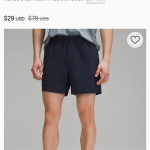 Lululemon bowline shirts 5” men’s